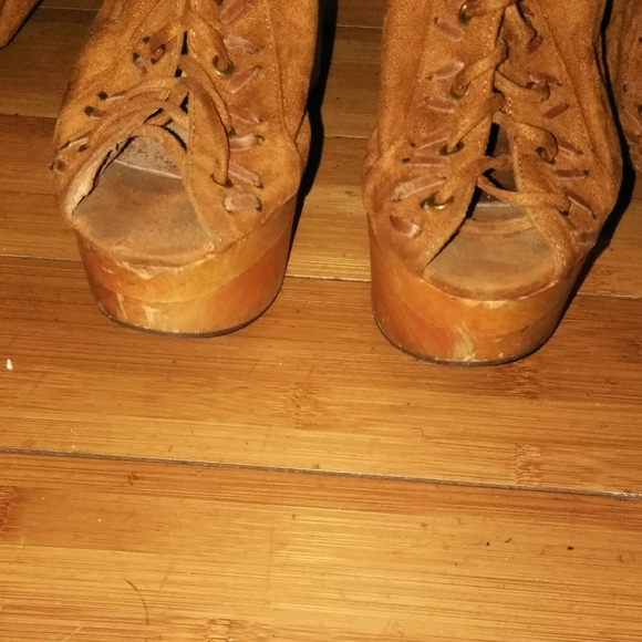 Jeffrey Campbell UltraSuede Thigh High Lace Boots - Picture 4 of 8